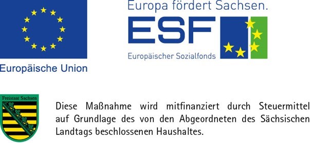Bild zeigt Logo Europa fördert Sachsen
